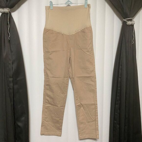 Belly by Design  Maternity Tan pants. Panel provides gentle back support as your - Picture 1 of 6